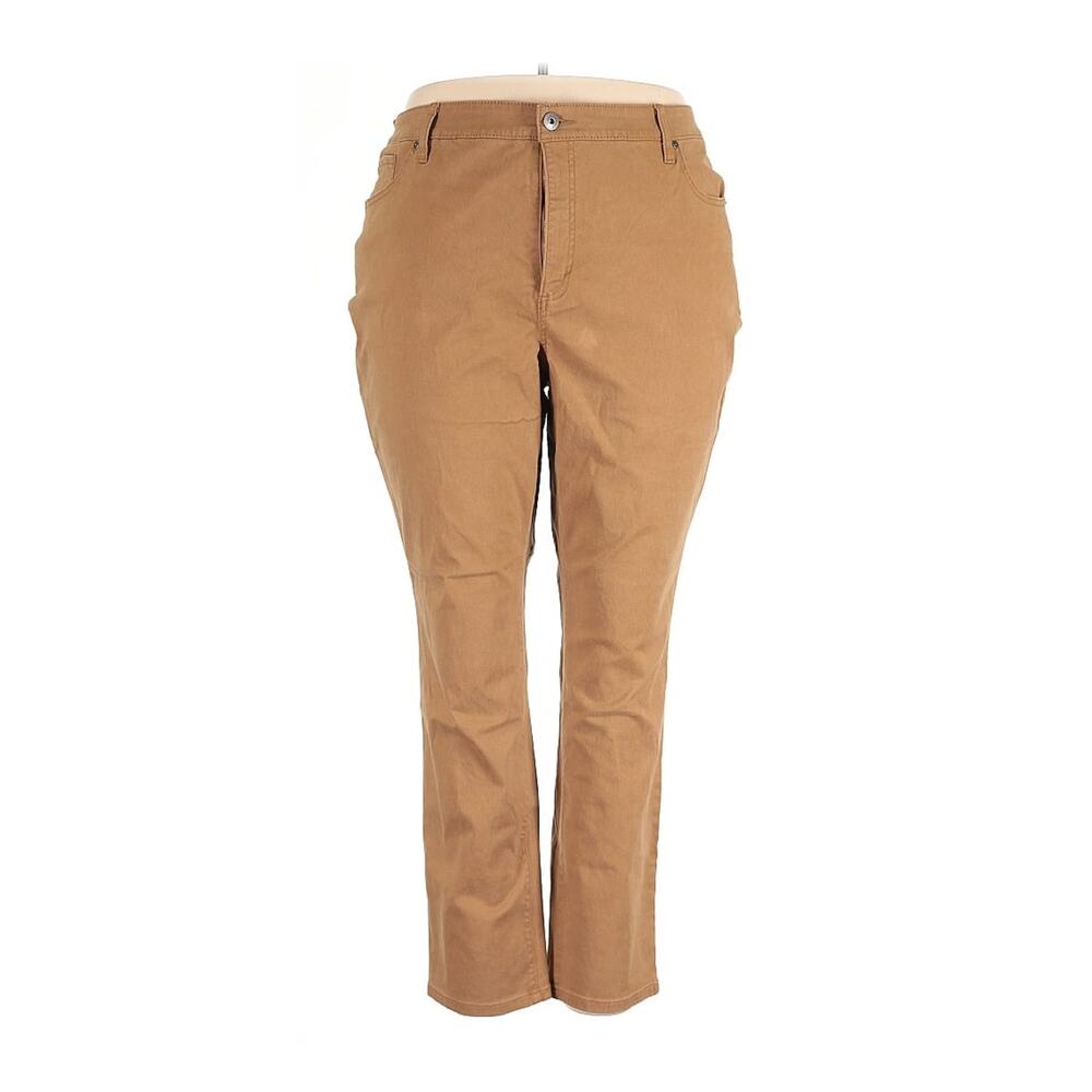NWT Style & Co Carmel Straight Leg Cotton Blend Pant Womens' Size 20W